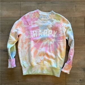 Spiritual gangster Tie-Dye 'Happy' Sweatshirt